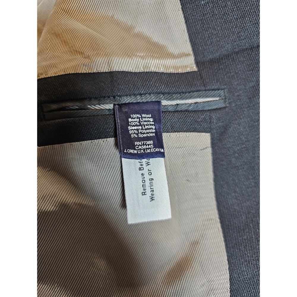 J. Crew Ludlow Wool Blazer Women's Size 6 Black Schoolboy Preppy Academia Career - Picture 2 of 7